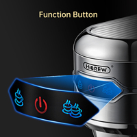 HiBREW ekspres do kawy Cafetera 19 Bar Inox półautomatyczne Super cienki ESE POD i proszek Espresso Cappuccino maszyna ciepłej wody H11 4